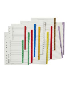 Register plastflik 1-15 ofärgad 10/FP