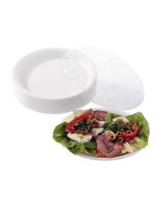 Duni Tallrik plast 22cm flat vit (fp om 50 st)