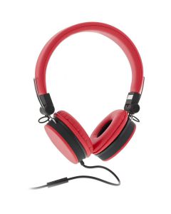 Hörlur+Mic STREETZ HL-226 On-Ear Röd