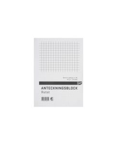 Anteckningsblock A6 100 blad rutat