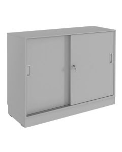 Skjutdörrskåp 2-plan 1200x400x915 grå