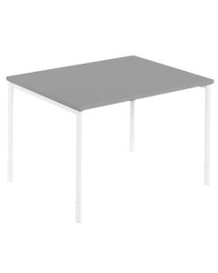 Skrivbord rakt 1200x800x740 grå/vit