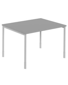 Skrivbord rakt 1200x800x740 grå/silv