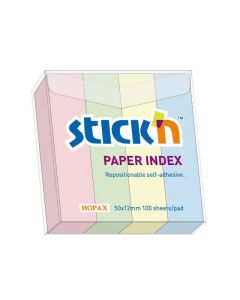 Indexflikar pastell 400st 50x12