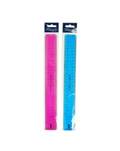 Linjal superflexible 30 cm sort