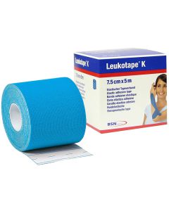 Kinesiotejp LEUKOTAPE K blå 7,5cmx5m5/FP