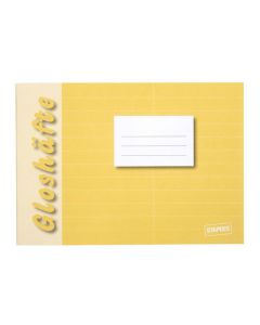 Gloshäfte A6L linjerat 8,5mm gul