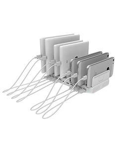 Laddningsstation DELTACO 10xUSB-A vit