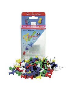 Kartnål Push-pin sort.färger 100/FP