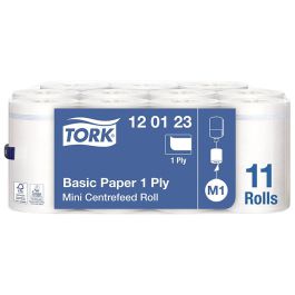 Torkrulle TORK Basic Mini M1 1-lag vit 120m 11rl/FP