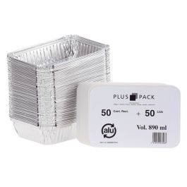 Aluminiumform inkl. lock 890ml 50/FP